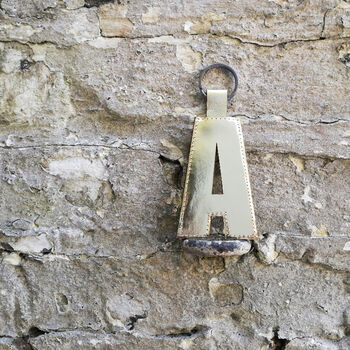 Monogram Leather Key Ring, 3 of 10