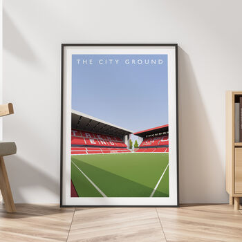 Nottingham Forest City Ground Trent End Poster, 3 of 8