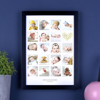 Personalised Twenty Photos Baby Print, 5 of 7
