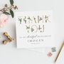 Personalised Floral Bridesmaid Card | Thank You Card, thumbnail 1 of 3