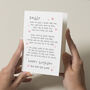 Daddy Poem Card, thumbnail 1 of 2