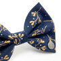 Navy Mistletoe Christmas Dog Bow Tie, thumbnail 4 of 9