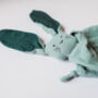 Organic Cotton Muslin Bunny Comforter, thumbnail 4 of 7