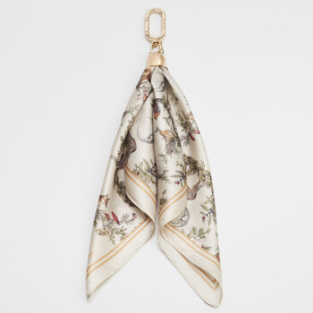 Into The Woods Scarf Bag Charm In Ivory, 4 of 5