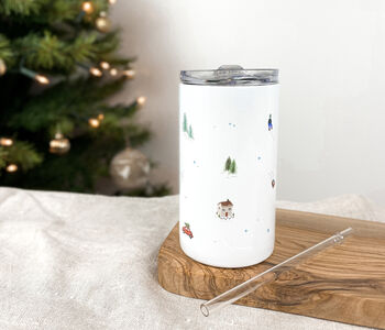 Home For Christmas Personalised Tumbler, 2 of 3