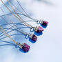 Personalised July Ruby Birthstone Necklace, thumbnail 4 of 11