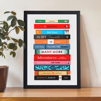 Personalised Books Anniversary Print, 2 of 6