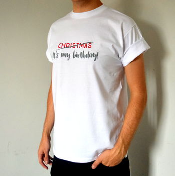 Christmas Birthday T Shirt, 2 of 2