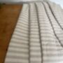 Cream Striped Design Cotton Bedspread, thumbnail 7 of 8