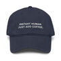 Instant Human Just Add Coffee. Cotton Embroidered Cap, thumbnail 9 of 12