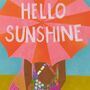 Hello Sunshine Summer Swimsuit Print, thumbnail 3 of 7