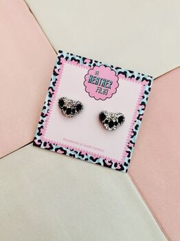 Koala Glitter Resin Studs / Australian Animal Gift / Novelty Wildlife Jewellery / Colourful Accessories, 3 of 5