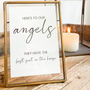 Wedding Memory Table Sign Angels A6 Wedding Print, thumbnail 3 of 3
