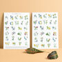 Inky Wildflower Alphabet A To Z Illustrated Print, thumbnail 3 of 12
