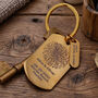 Star Map Memorable Date Dog Tag Keyring, thumbnail 4 of 9