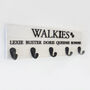 Large Personalised Walkie's Dog Lead Hook Organiser, thumbnail 4 of 12