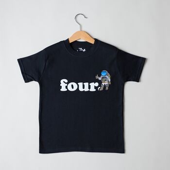 Personalised Birthday Age Top, Space Astronaut, 2 of 7
