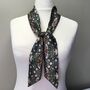 Handmade 100% Mulberry Liberty Silk Skinny Scarf Gst, thumbnail 3 of 3