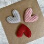 Happy Father's Day 3D Corduroy Heart Card, thumbnail 3 of 3