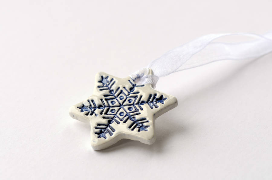 ceramic star ornaments by isla clay | notonthehighstreet.com