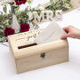 Classic Script Wedding Cards Post Box Chest, thumbnail 3 of 4