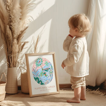 Personalised New Baby Birth Announcement Print, 2 of 7
