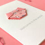 New Baby Girl Floral Nappy Card, thumbnail 3 of 12