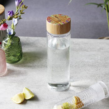 Bamboo Lid Bottle With Removable Infuser For Mum, 6 of 11