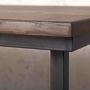 Marlow Live Edge Solid Oak Industrial Dining Table, thumbnail 2 of 6