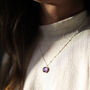 Barcelona Silver Birthstone Necklace, thumbnail 2 of 7