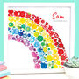 Personalised Rainbow Button Print, thumbnail 2 of 4