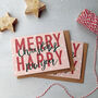 Joyful Typographic Christmas Cards, thumbnail 2 of 4