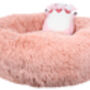 Pink Anxiety Reducing Plush Bed With Plush Pig Toy, thumbnail 2 of 4