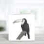 Sal The Toucan Luxury Blank Greeting Card, thumbnail 3 of 3