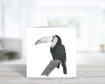 Sal The Toucan Luxury Blank Greeting Card, 3 of 3