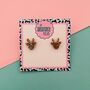 Small Reindeer Christmas Studs *More Colours Available*, thumbnail 2 of 2