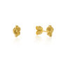 St Ives Gold Plated Knot Stud Earrings, thumbnail 4 of 5