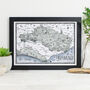 Map Of The High Weald In Kent Signed Print, thumbnail 1 of 3