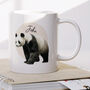 Personalised Name Painted Panda Office Gift Mug, thumbnail 1 of 4