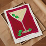 Dry Martini Hand Painted Art Print, thumbnail 3 of 6