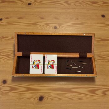Personalised Solid Wood Cribbage Board Set, 4 of 11