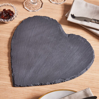 Slate Love Heart Cheese Board Place Mat, 4 of 7