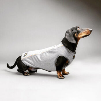 Dachshund Dog Technical Fleece Coat, 7 of 8