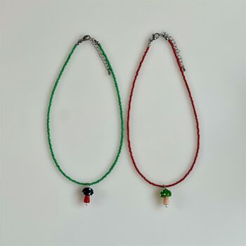 Mini Mushroom Necklace, 3 of 3