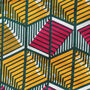 Pink And Yellow Geometric African Print Lampshade, thumbnail 7 of 7