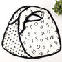 Black And White Baby Bibs Two Pack, thumbnail 1 of 6