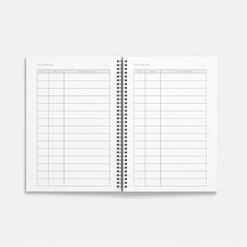 Personalised Teacher Planner Undated Shimmer, 9 of 10