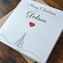 Personalised Handmade Christmas Card For Special Godson, thumbnail 1 of 4