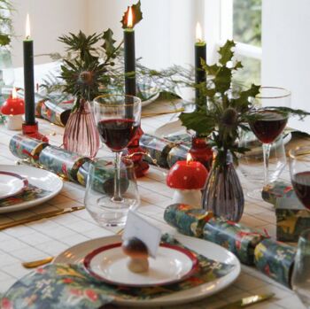 Woodland Forest Green Christmas Crackers, 2 of 4