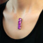 Purple Fused Glass Necklace And Earrings Jewellery Set, thumbnail 7 of 12